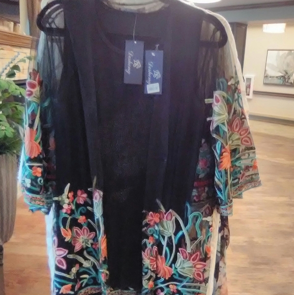 Lace cover up black size sm - Picture 2 of 2